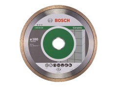 Алмазный круг 180х25.4 мм по керамике сплошн. STANDARD FOR CERAMIC BOSCH (сухая/мокрая резка)