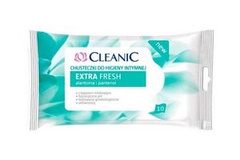 Cleanic салфетки для интимной гигиены "Extra Fresh"с пантенолом, аллантоином и молочной кислотой 10шт