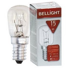 BELLIGHT Лампа накаливания РН 230-15-Е14 для холодильников ( PS25 230V 15W E14)