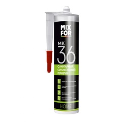 Герметик MIXFOR МК-36 Sanitary Silicone белый 0,26л арт.10046262 
