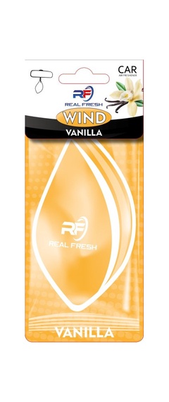 Ароматизатор бумажный для а/м  WIND Vanilla т.м.REAL FRESH