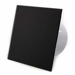Панель декоративная для вентиляции DRim, универсальная стекло черный матовый ф100/125 мм арт. 01-174-001-00 