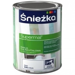 Эмаль Sniezka Supermal масляно- фталевая белая RAL9003 (0,4 л) для окон и дверей