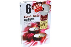 Набор свечей чайных классические белые без запаха, упаковка 6 шт. арт. АТ50 