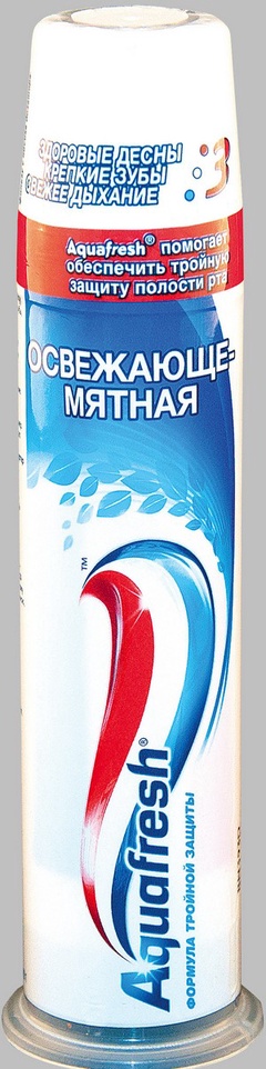Aquafresh паста зубная 100 мл Fresh and Minty Освежающе-Мятная (помпа)