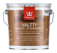 Масло д/дерева и террас Валтти коричнев, 2,7л арт,0050428F130 Финляндия