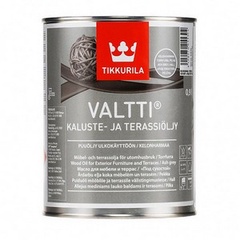 Масло д/дерева и террас Валтти серый 0,9л арт,0050429F110 Финляндия