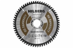 Диск пильный Hilberg Industrial Ламинат 190х30/20х64Т арт.НL190 Китай