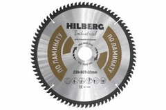 Диск пильный Hilberg Industrial Ламинат 230х30х80Т арт.НL230 Китай
