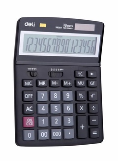 Калькулятор настольный 16-разрядный черный 