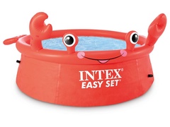 Надувной бассейн Easy Set Happy Crab, 183х51 см, INTEX (от 3 лет)