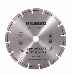 Диск алмазный отрезн. Hilberg Hard Materials Лазер 230*22,23 арт.НМ106 Китай