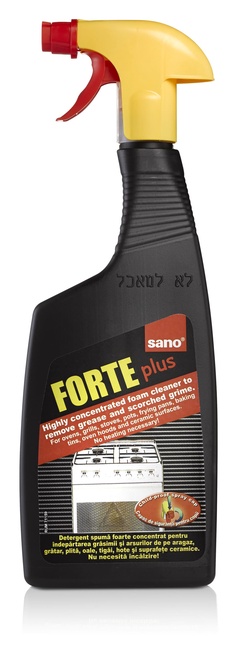 Средство для чистки плит, печей от сажи и жира (RUS), 750мл SANO Forte Plus 