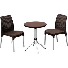 Набор мебели CHELSEA SET коричневый 2ст.+стол арт. 230678 Израиль