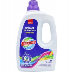 Стиральный порошок SANO Maxima concentrated Laundry Gel Mix&Wash 3л Израиль