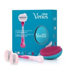 Подарочный набор GILLETTE VENUS SPA Breeze Бритва с 2 сменными кассетами+Расческа в подарок