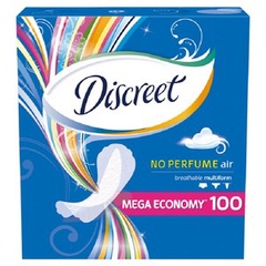 DISCREET Женские гигиенические прокладки на каждый день Air Multiform 100шт