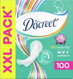 DISCREET Женские гигиенические прокладки на каждый день Deo Water Lily Multiform 100шт ПрепакКор
