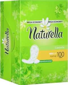 NATURELLA Женские гигиенические прокладки на каждый день Camomile Normal 100шт ПрепакКороб