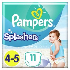 PAMPERS Подгузники-трусики Splashers для плавания Maxi-Junior (9-15 кг) Упаковка 11