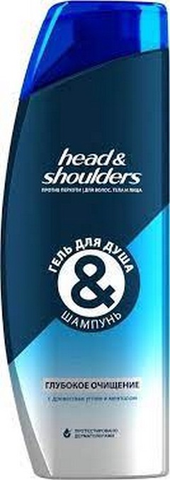 HEAD & SHOULDERS Гель для душа + шампунь Глубокое очищение 360мл