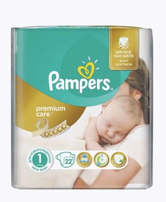 Подгузники Pampers Premium Newborn 2-5кг 22шт. арт. 81778113 