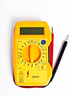 Тестер-мультиметр цифровой, желтый, арт. 58203 