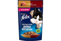 Корм для кошек Felix  с индейкой и печенью в желе 75 гр. 