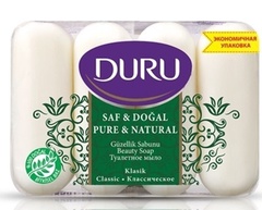 Duru Pure and Natural мыло туалетное твердое 4x85г Классик