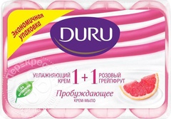 Duru мыло 4х90г Увлажняющий крем и розовый грейпфрут