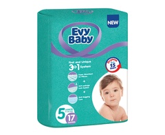 Подгузники для детей EVY BABY Junior 5 11-25кг 17шт 