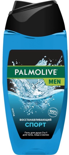 Palmolive Men гель для душа 3 в 1 для тела, лица и волос Спорт(Восстанавливающий) 250мл