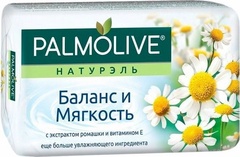 Palmolive мыло туалетное Натурэль Баланс и Мягкость с экстрактом ромашки и витамином E 150г