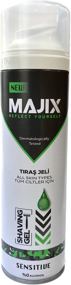 Гель для бритья "Для чувствительной кожи" MAJIX 200 мл. 