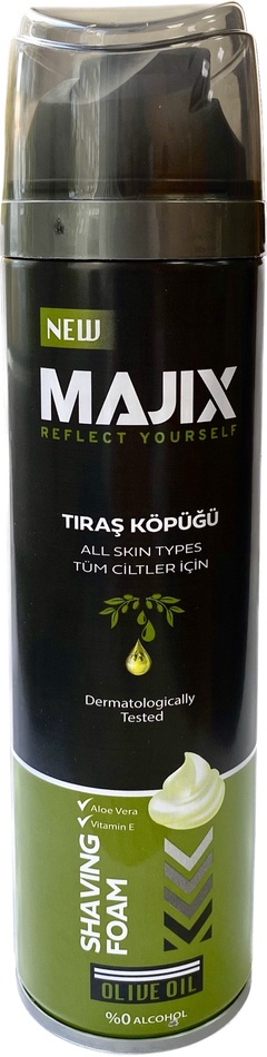 Пена для бритья "Оливковое масло" MAJIX 200 мл. 