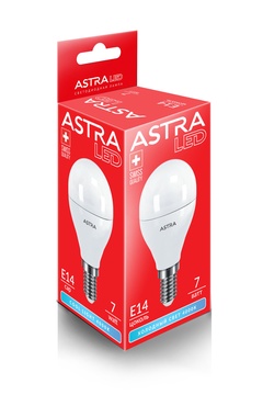 Светодиодная лампа ASTRA G45 7W E14 4000K