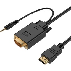 Кабель-адаптер Gembird HDMI-VGA HDMI to VGA+3,5 audio 3 м арт. A-HDMI-VGA-03-10 