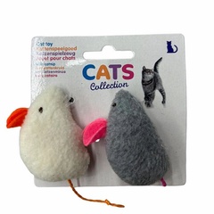 Набор игрушек для кота "Мышки" 2 шт., 3,5х6 см. арт. 491008010 