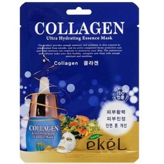 Маска тканевая для лица с коллагеном EKEL 0.025л Корея