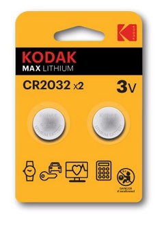 Элемент питания Kodak CR2032-2BL (60/240/43200)
