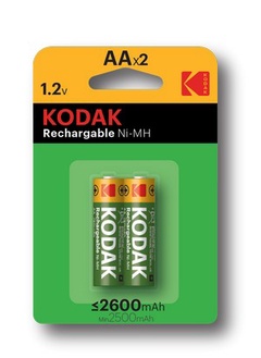 Аккумуляторная батарея Kodak HR6-2BL 2600mAh [KAAHR-2/2600mAh] (40/320/12800)