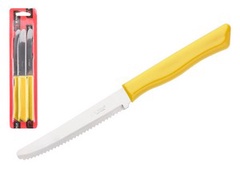 Набор ножей столовых, 3шт., серия PARATY, желтые, DI SOLLE (Длина: 200 мм, длина лезвия: 103 мм, толщина: 0,8 мм. Прочная пластиковая ручка.)