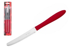 Набор ножей столовых, 3шт., серия PRISMA, красные, DI SOLLE (Длина: 210 мм, длина лезвия: 104 мм, толщина: 0,8 мм. Прочная пластиковая ручка.)