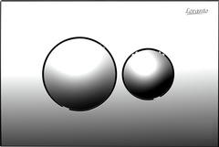 Кнопка для инсталляции круглая хром глянец Loranto 7312