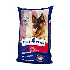 Корм сухой для взрослых собак всех пород Премиум Актив Club 4 Paws 1 кг 