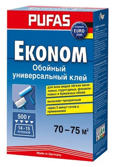 Клей обойный "PUFAS Эконом универсальный
EURO 3000", (70-75 м2), 500 г