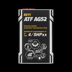 Трансмиссионное синтетическое масло MANNOL 8211 ATF AG52 Automatic Special (VW, Audi) 1л METAL