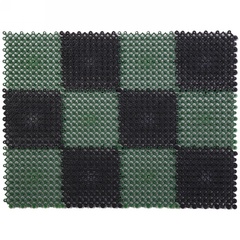 Коврик резиновый черно-зеленый 41х54 см. арт. 92058 