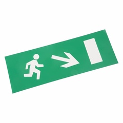 Наклейка аварийного светильника Направление к эвакуационному выходу направо вниз REXANT арт.74-0130-1 