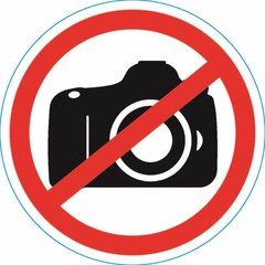 Наклейка запрещающий знак Фотосъемка запрещена REXANT 150х150мм арт.56-0043 